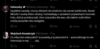 Mocno WULGARNA ODPOWIEDŹ Kowala na tweeta kibica Legii O.o